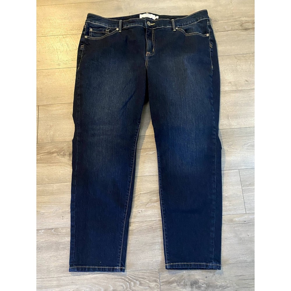 Torrid Boyfriend Straight Vintage Stretch Dark Wash Mid-Rise Jean - Sz 20R - EUC